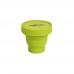 Стакан складной силиконовый с крышкой Tramp 180ml olive